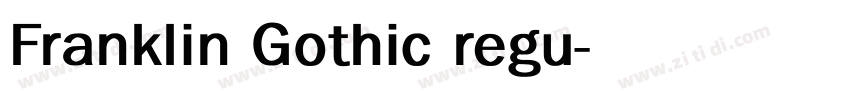 Franklin Gothic regu字体转换
